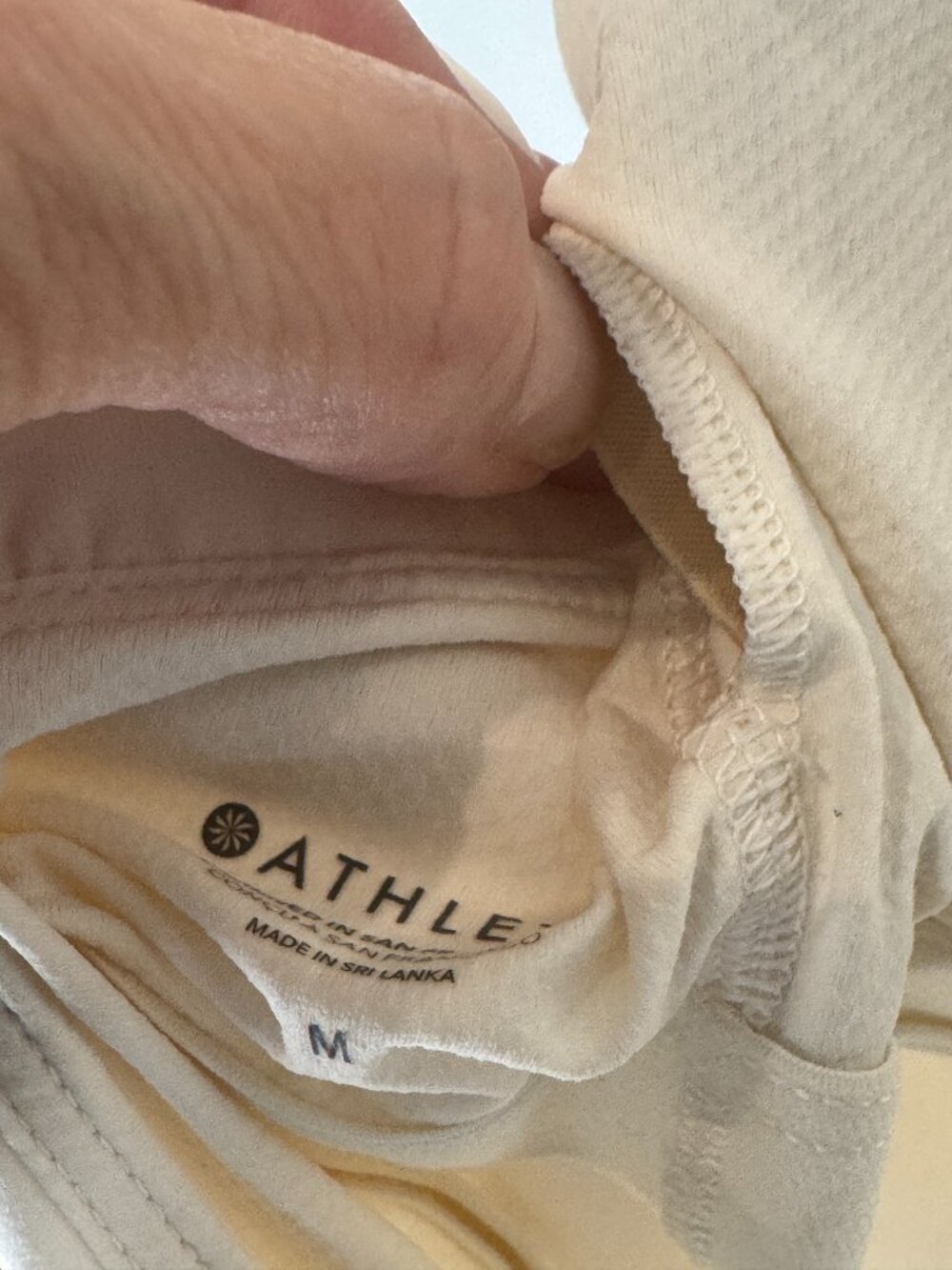 Athleta Vitafree Built-In Bra Tank in Magnolia White - Picture 5 of 6